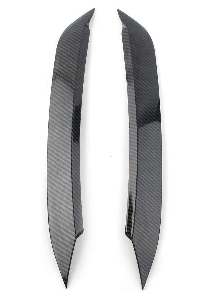 DEMULAX Carbon Fiber Headlight Eyebrow Trim for VW Polo - Image 2