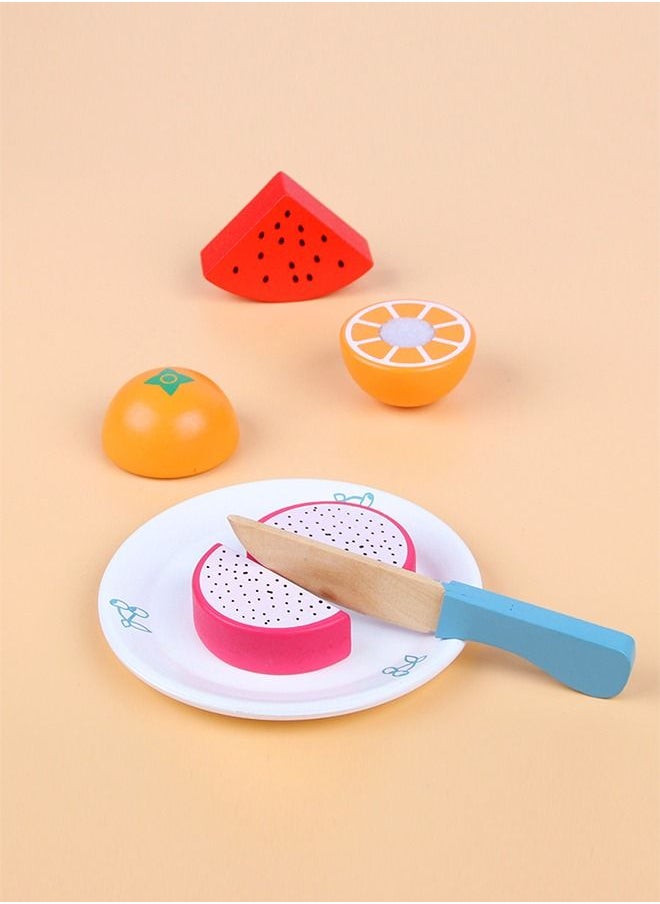 JSAITOYS - Wooden Machine Juicer Toy With Fruits And Tools Play Kitchen Accessories - Image 1