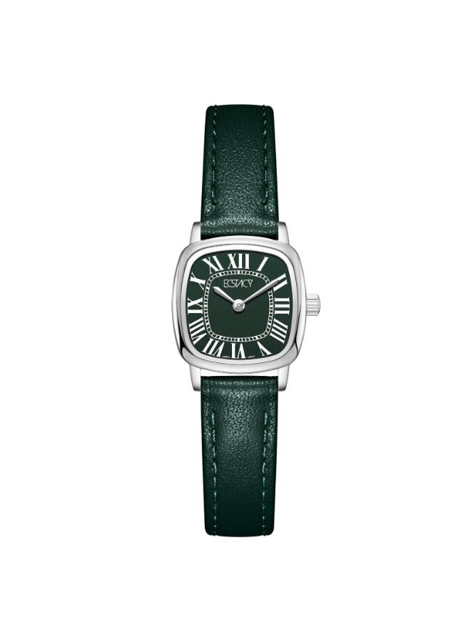 ECSTACY Women's Leather Analog Watch E25502-SLGG - 21mm mm - Image 1