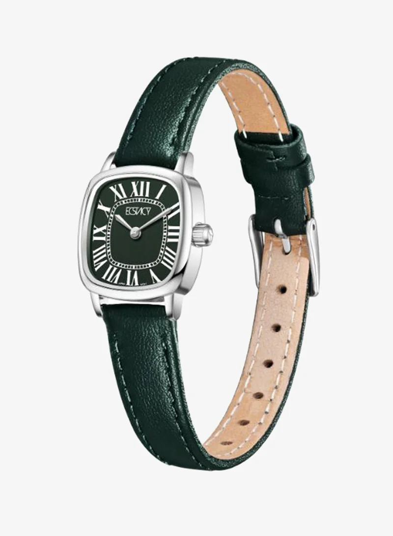 Ecstacy Women's Leather Analog Watch E25502-SLGG - 21mm mm