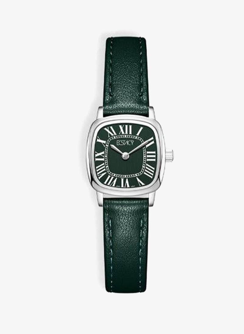 ECSTACY Women's Leather Analog Watch E25502-SLGG - 21mm mm - Image 5