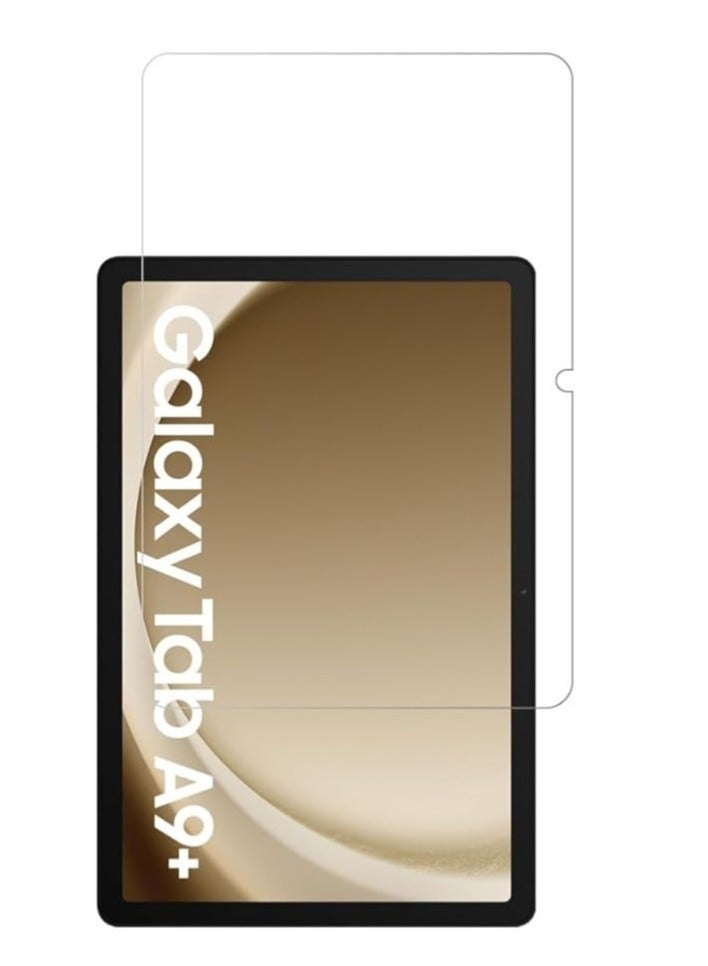 واقي شاشة لجهاز سامسونج جالاكسي تاب A9 بلس 11 بوصة 2023، تغطية كاملة للشاشة من الحافة إلى الحافة، زجاج مقسّى مضاد للخدش - Image 1