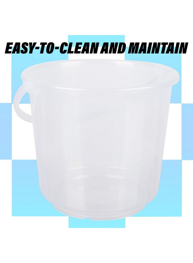 Kuber Industries Bucket | Plastic Bucket for Mopping | Bucket for Cleaning | Storage Container Bucket | Water Storage Bucket | Bathroom Bucket | Plain Bucket | 5 LTR | Transparent - Image 5