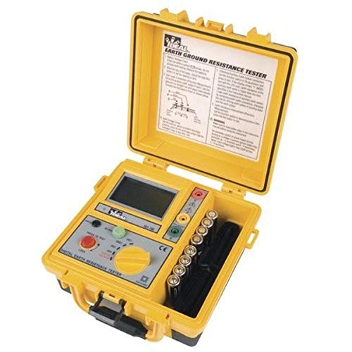 Ideal Industries IDEAL Electrical 61-796 Earth Ground Resistance Tester, 3-Pole, Carrying Case Included,Yellow,Green,Red - Image 1