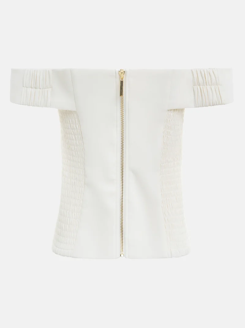 Lichi Corset top with open shoulders and frontal bow