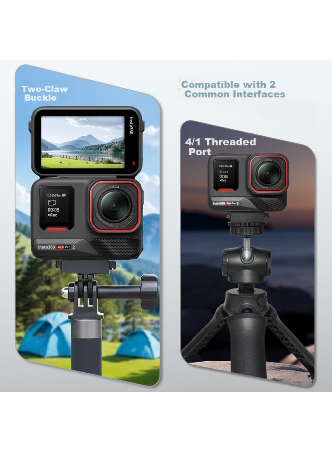 Odd Leaves Qiyue Magnetic Suction Bracket Quick Release Bracket For Insta360 Ace Pro2 Action Camera Accessories Ace Pro Magnetic Quick Release Base Quick Release Adapter - Image 1