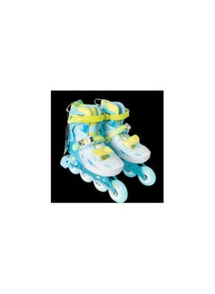 Cougar Roller Skate Shoe Cougar Model 333 For Adult Adjustable Roller Skates with 4 Illuminating Pu Wheels, Outdoors and Indoors Roller Blades for Boys Girls Beginners Color : blue Size : 32-35  - Image 3
