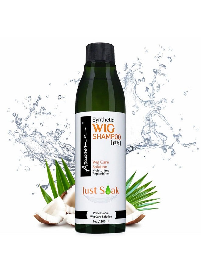Awesome Awesome Synthetic Wig Shampoo, pH6, Detangle and Anti-Frizz, Adds Body & Volume, Hydrates & Moisturizes, Promotes Silkiness & Shine, Easy Combing, Contains Coconut Oil,7 fl oz - Image 1