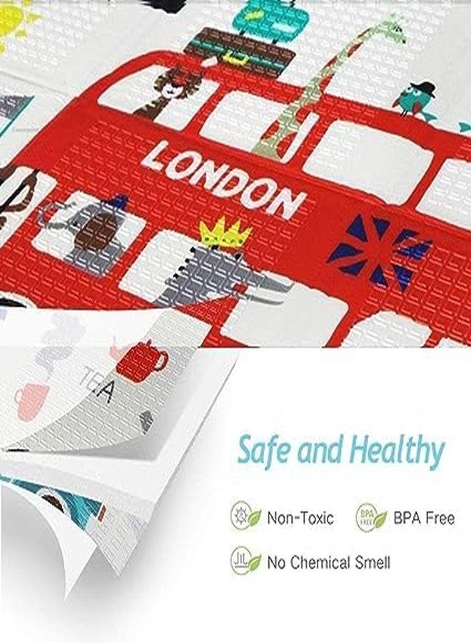 RIVUGJA Reversible Baby Play Mat, BPA Free Learning & Crawling Foldable Foam Mat (200cm x 150cm, 0.8cm Thickness) - Image 3