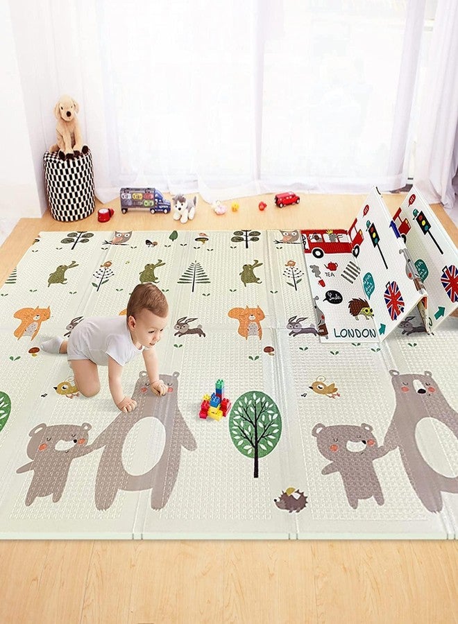 RIVUGJA Reversible Baby Play Mat, BPA Free Learning & Crawling Foldable Foam Mat (200cm x 150cm, 0.8cm Thickness) - Image 5