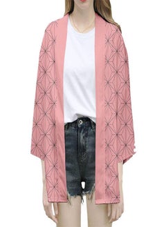 Men Women Anime Kimono Kamado Robe Japan Cosplay Costume Cardigan Demon Slayer Kimetsu No Yaiba Haori Yukata Unisex Cool Top Coat