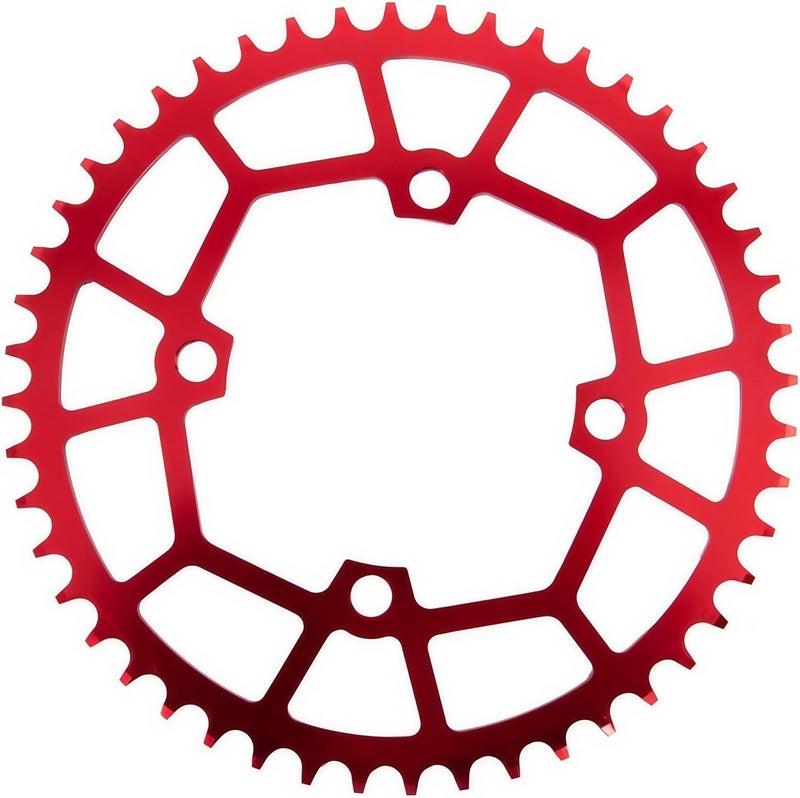 YBEKI Pro-Grade 104BCD Chainring (30-52T) CNC 7075-T6 Aluminum Narrow-Wide MTB/Road Round Oval Bike Chainwheel | Shimano/SRAM 8-11 Speed Compatible | 573MPa Strength(Black/Red/Blue) - Image 2