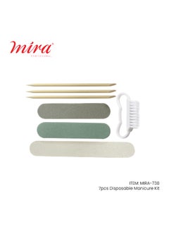 Mira Mira Disposable Manicure Pedicure 7 Pcs Tools Set  - Image 2