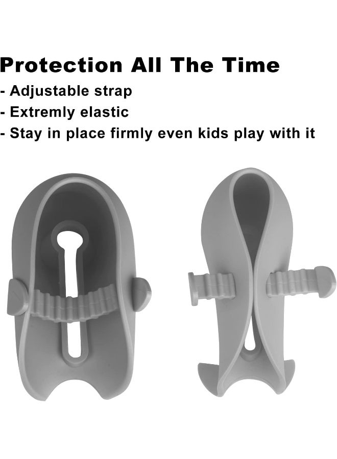 جايم إكسل Bath Spout Cover, Tub Faucet Cover Baby - Bathtub Faucet Cover for Kids - Kids Bathroom Accessories Tub Faucet Protector for Baby - Soft Silicone Spout Cover Gray Sea Lions - Image 5
