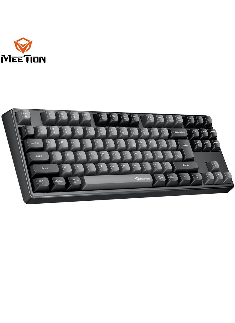 Meetion - Meetion TKL Triple-Mode Wireless RGB Mechanical Keyboard MK14 TKL 87 Keys Layout Full Key Hot-Swap Tri-Mode Connection - Image 1