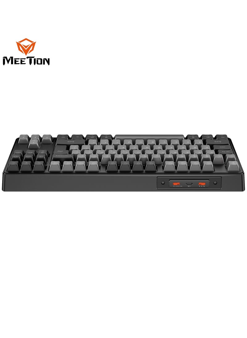 Meetion - Meetion TKL Triple-Mode Wireless RGB Mechanical Keyboard MK14 TKL 87 Keys Layout Full Key Hot-Swap Tri-Mode Connection - Image 1