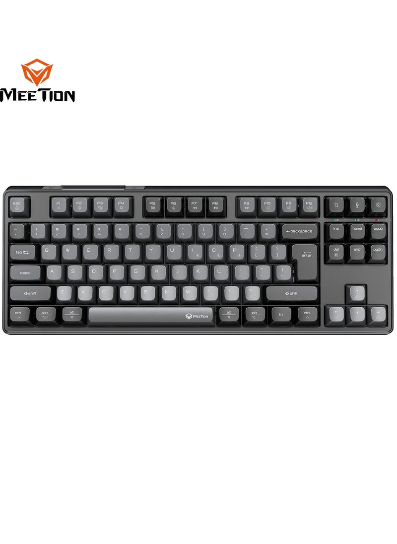 Meetion - Meetion TKL Triple-Mode Wireless RGB Mechanical Keyboard MK14 TKL 87 Keys Layout Full Key Hot-Swap Tri-Mode Connection - Image 1