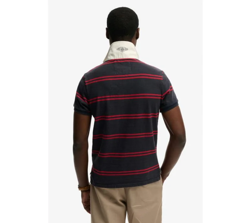 Superdry  Double Emblem Jersey Short Sleeve Rugby Polo Top for Men | Best Price UAE