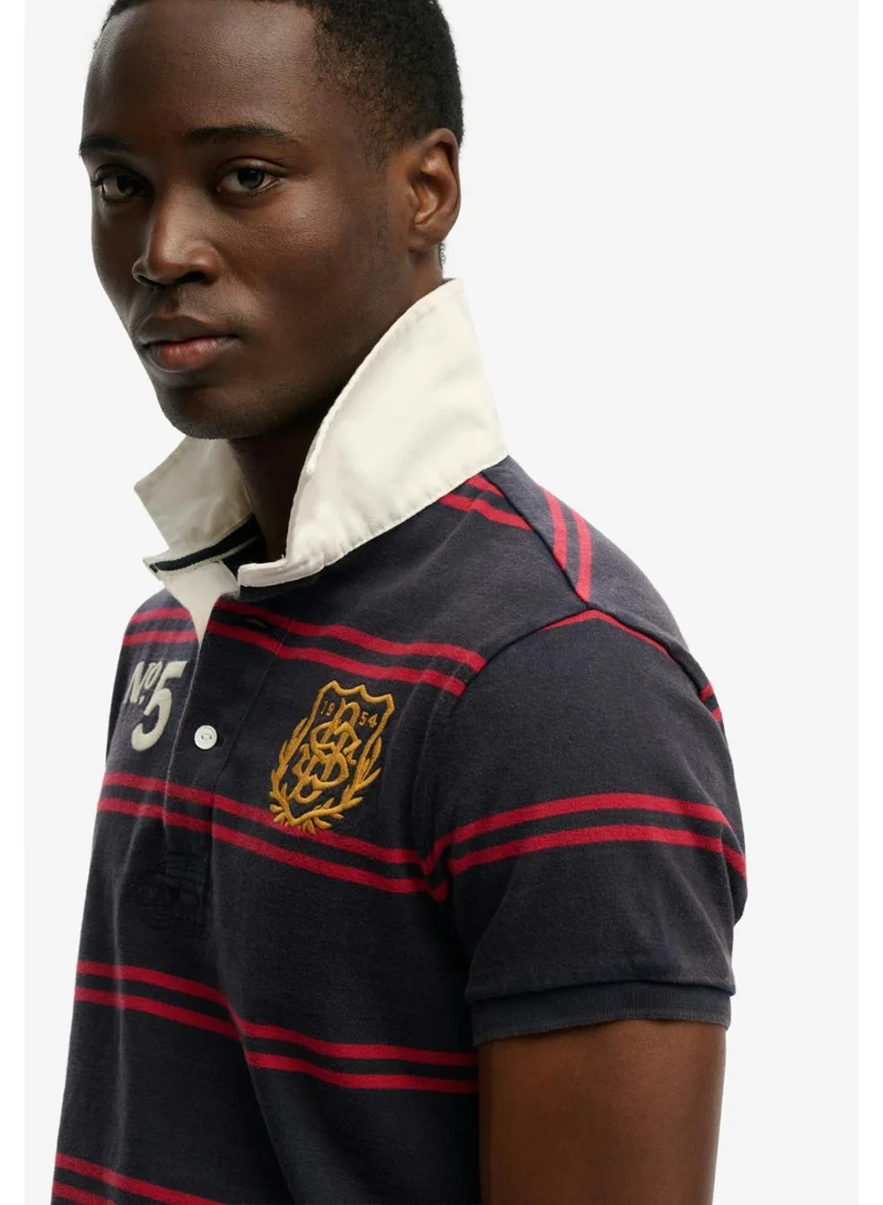 Superdry  Double Emblem Jersey Short Sleeve Rugby Polo Top for Men | Best Price UAE