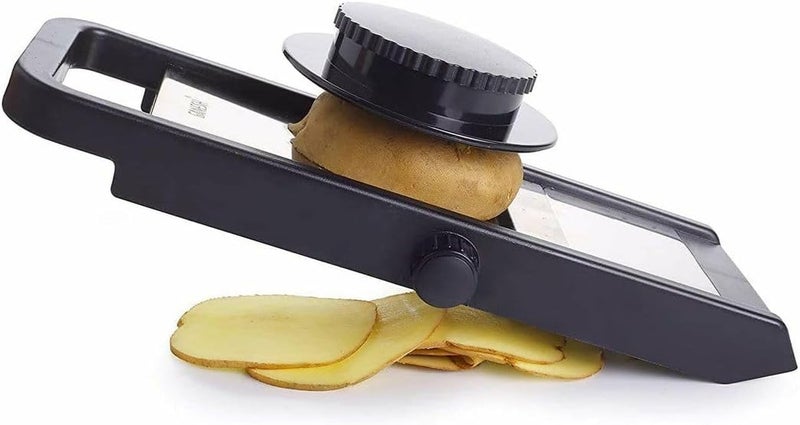 Helimix Mandolines Adjustable Slicer for Cutiing Potatos Fruits & Vegetable Slices Different Slices Thickness Cutting Holder Used for Multi-Purpose - Image 2