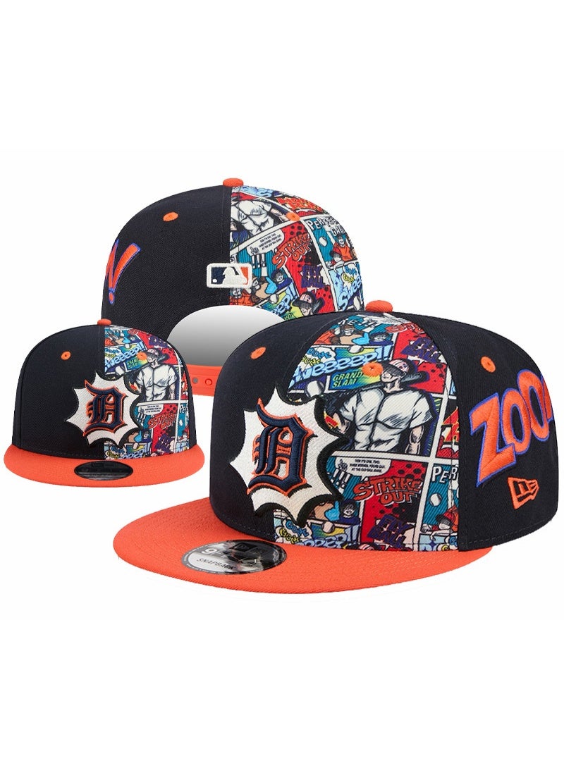 Detroit Tigers Comic - Print Snapback Hat