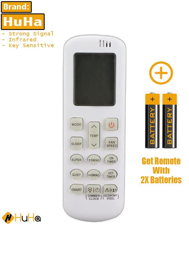 HuHa Replacement Remote Control for Hisense Air Conditioners,Universal AC Remote Control for Hisense Air Conditioners，Air Conditioning Remote for Hisense