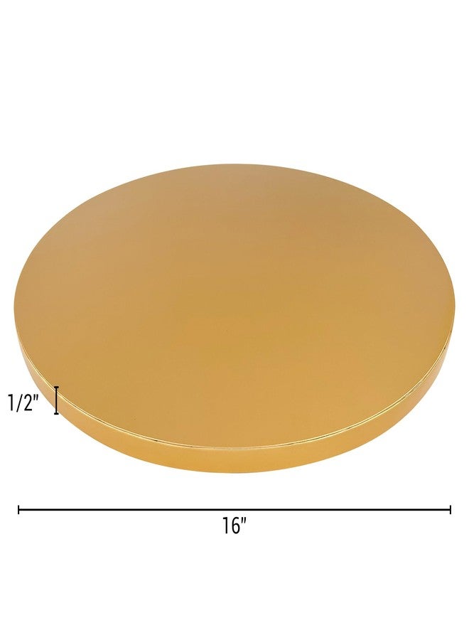 Maritide 16 Inch Cake Board Drums Round, 6-Pack, Gold, Sturdy 1/2” Thick for Heavy Or Multi-Tiered Cakes - Image 3