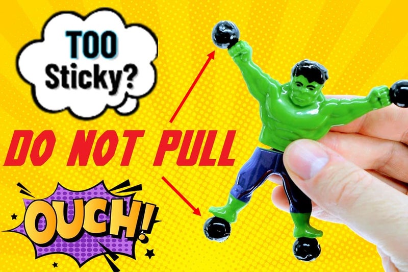 JA-RU Spiderman & Avengers Window Crawler Wall Climbers Rolling Sticky Toys (3 Pack, 6 Heroes) Marvel Avengers Superheroes Fidget Toy Wall Walker Climber Wacky Games Pinata Toys.ABC-6803-3 - Image 5