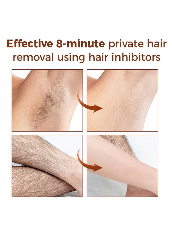 OUKEYA Hair Removal Cream,for Women Men Sensitive Skin, Natural Extracts Depilatory Cream for Bikini Line Legs Arms, Underarms , Dermatologically Tested Painless Hair Remove Gel  150g - Image 4