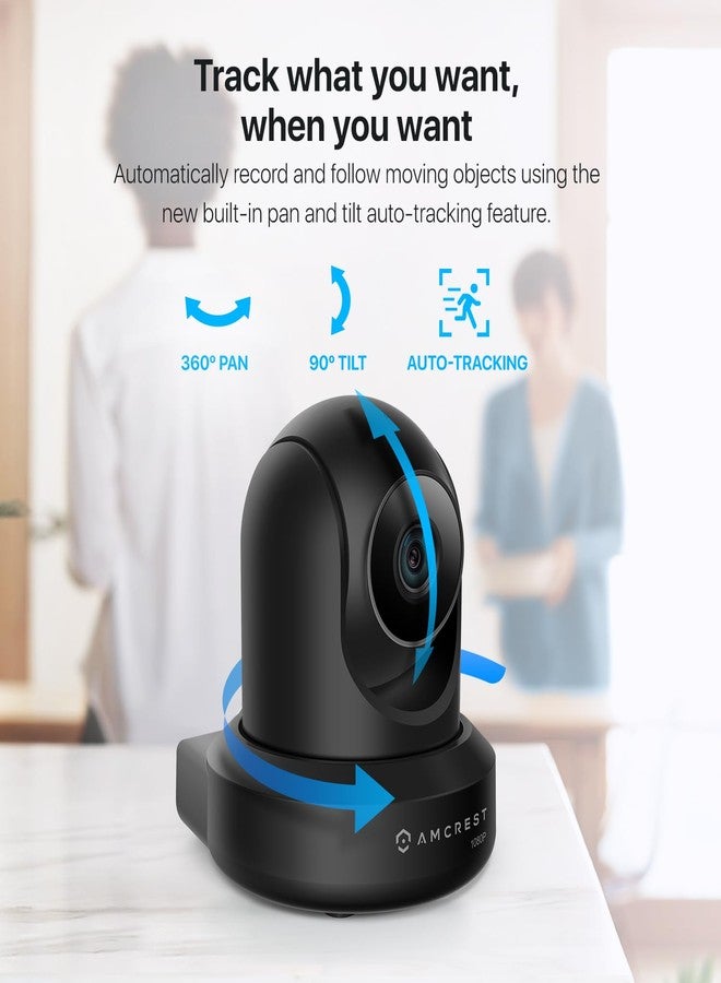 Amcrest ProHD 1080P WiFi 2MP (1920TVL) Indoor Pan/Tilt Security Wireless IP Camera IP2M-841B (Black) - Image 3
