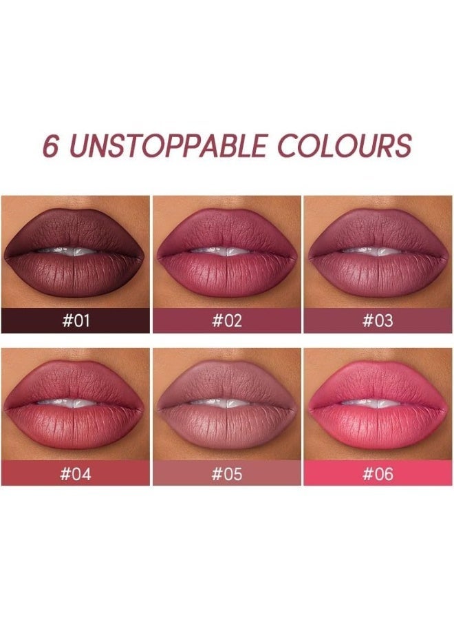 Ushas Lip Liner And Lipstick Set, Long Lasting Matte Lipstick Pen with Lip Liner, Beauty Cosmetics Makeup Gift For Girls Women (S1+S2+S3) - Image 2