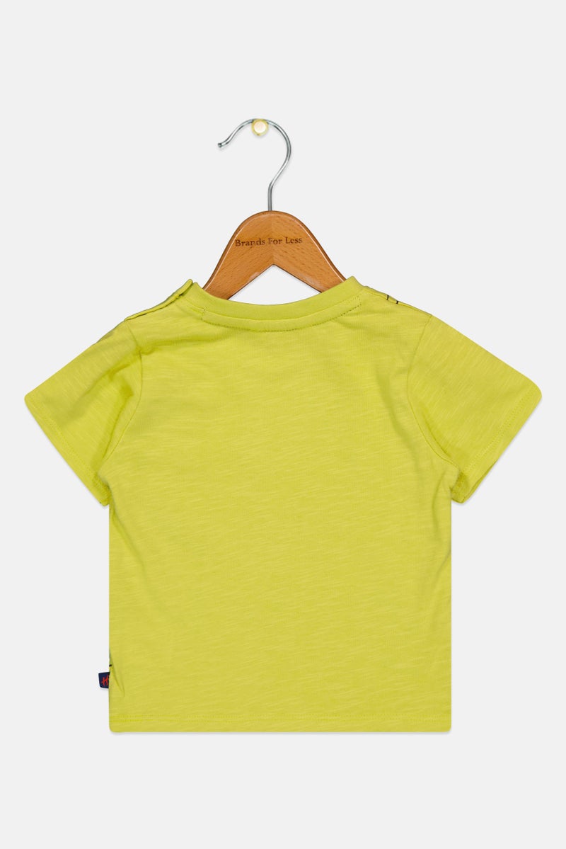 Hamleys Toddlers Boy Graphic Print Short Sleeve Top, Light Green - Image 2