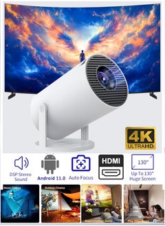 AL RAID AL RAID 4K Projector with Bluetooth 5.3, 20000 Lux Home Theater Movie Projector, 200" HD Portable Outdoor Projector for Camping, PS5 & TV Stick Compatible  - Image 1