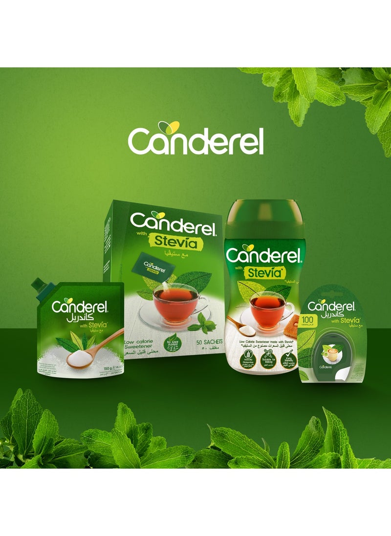 Canderel - Stevia 300+60 Tabs Low Calorie Sweetener - Image 1