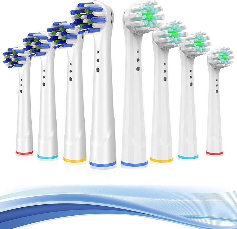 TINGOX 8 Pack Replacement Toothbrush Heads for Oral-B - Image 1