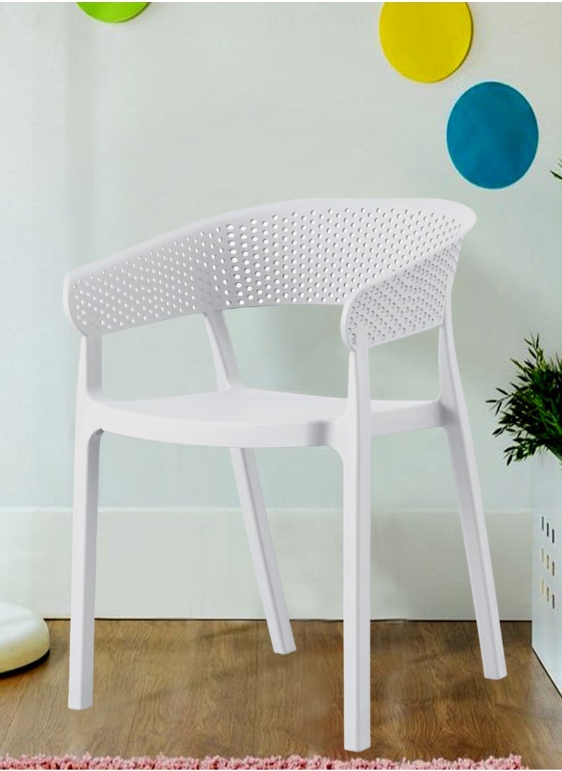Living - Set of 2 piece Stackable outdoor modern hotel plastic restaurant dining chair chairs for events coffee shop - Image 1