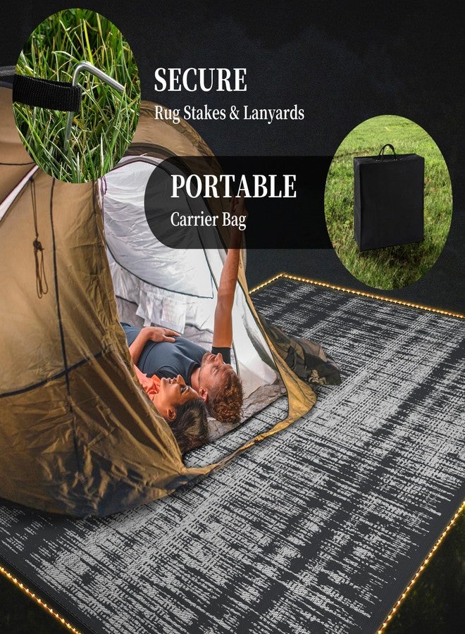 MontVoo Outdoor Rug Waterproof 6x9 ft with Strip Lights Outdoor Patio Rug Mat Reversible Plastic Straw Rug Outside Outdoor Rug for RV Camping Picnic Balcony Backyard - Image 5