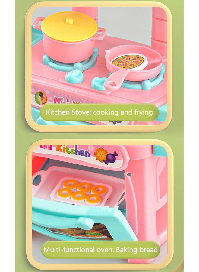 48 Pcs A Mini Kitchen Set For Real Cooking,Pretend Play Kitchen Toys,Puzzle Interaction Love Hands-On Training Baby Mini Girl Cooking Boy Girls Gifts For 3+ Year - Image 5