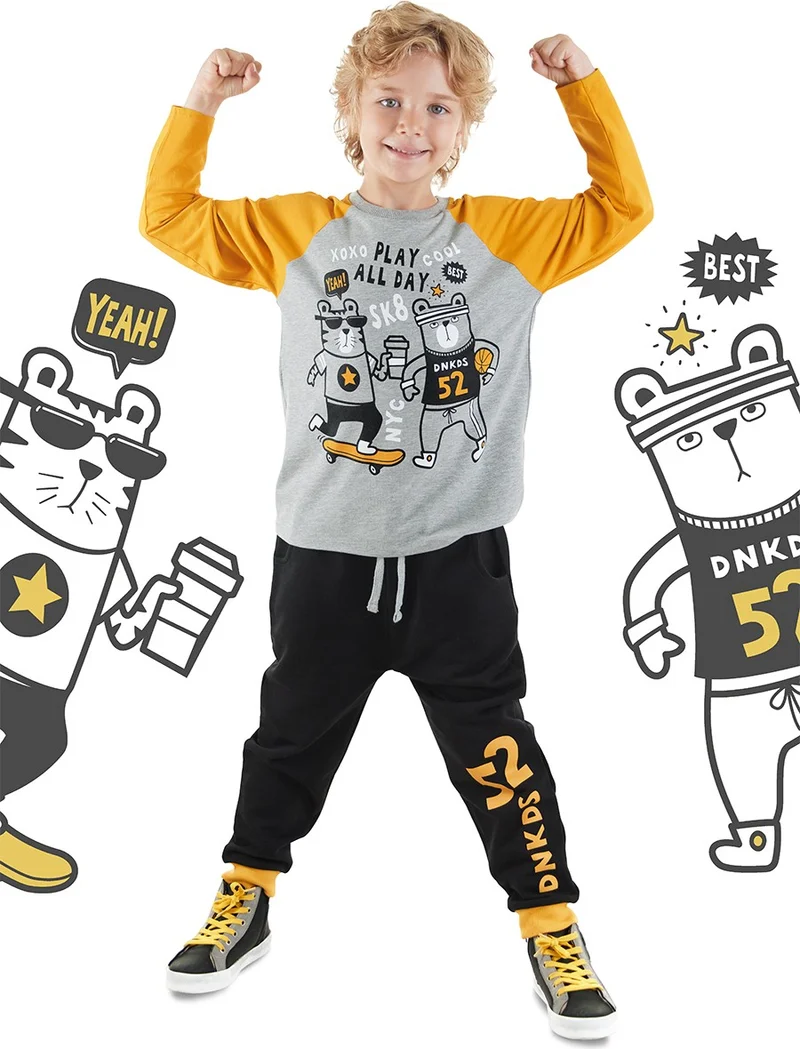 Denokids Play Allday Boy T-Shirt Pants Set