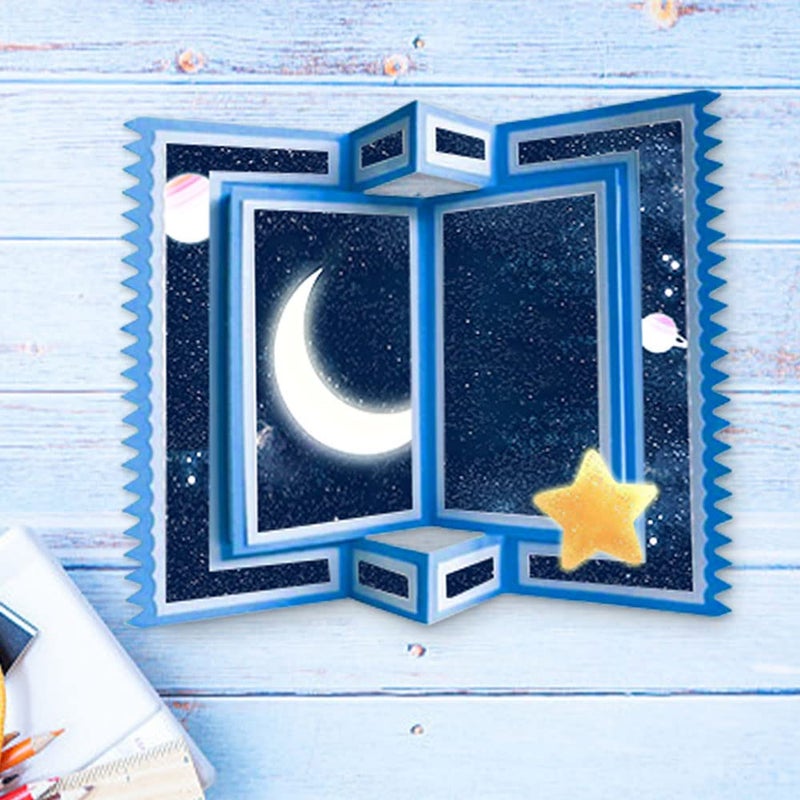 Hying 3D Card Shape Dies for Card Making, Storybook Folder Nested Rectangle Frame Cutting Die for Scrapbooking on Clearance Paper Crafting Decor DIY Album - Image 4
