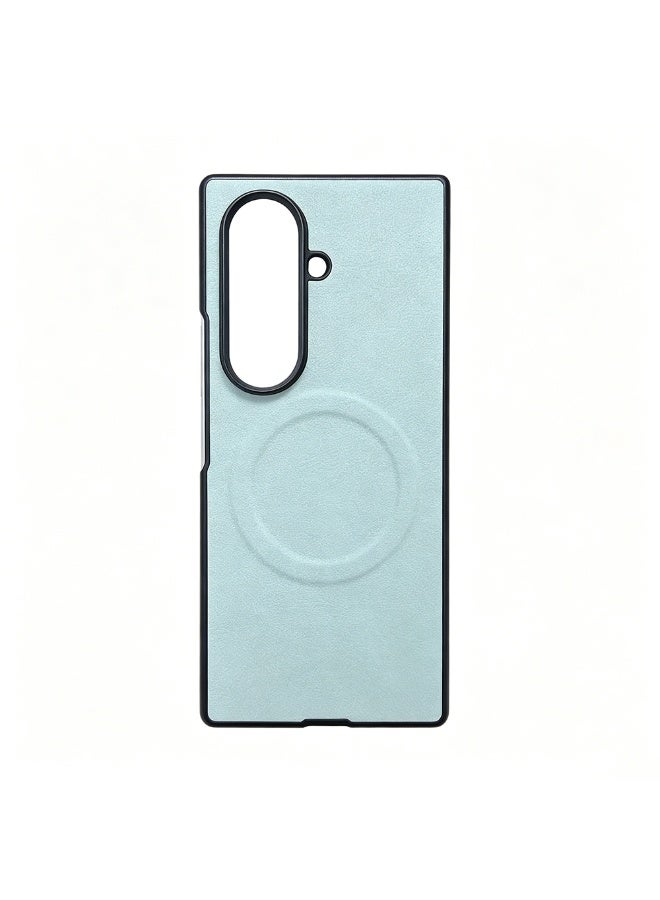 Magnetic Leather Case Compatible with Samsung Galaxy Z Fold7, Shockproof Protective Cover, Anti-Scratch, Slim Fit, Drop Resistant Phone Case - Image 1