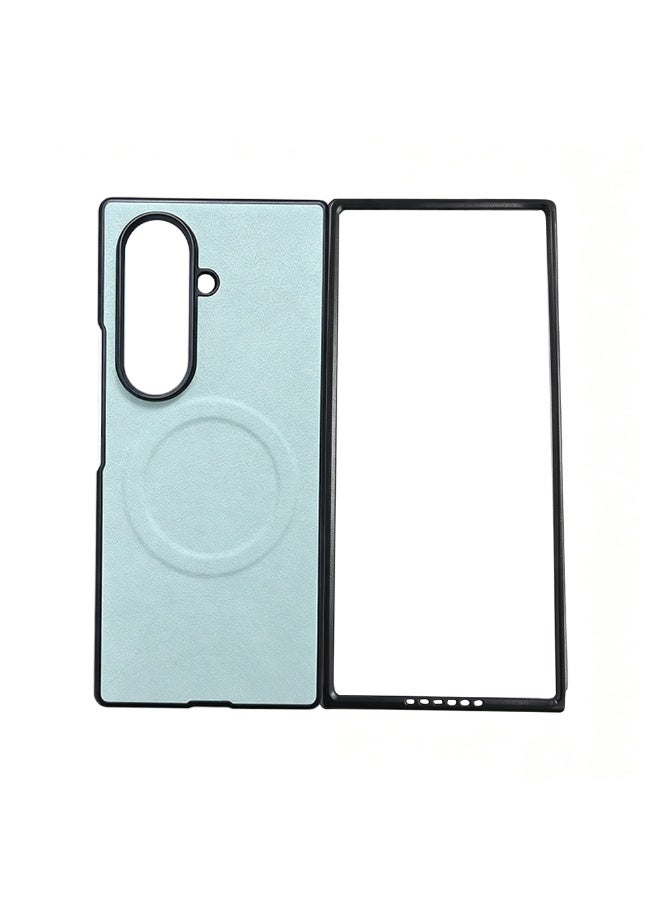 Magnetic Leather Case Compatible with Samsung Galaxy Z Fold7, Shockproof Protective Cover, Anti-Scratch, Slim Fit, Drop Resistant Phone Case - Image 2