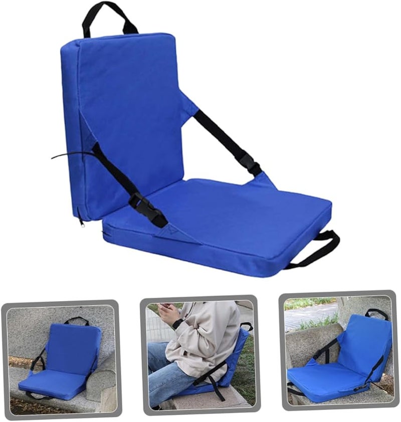 Portable Stadium Seat Pad with Back Support for Camping Beach Sports Events - Image 4