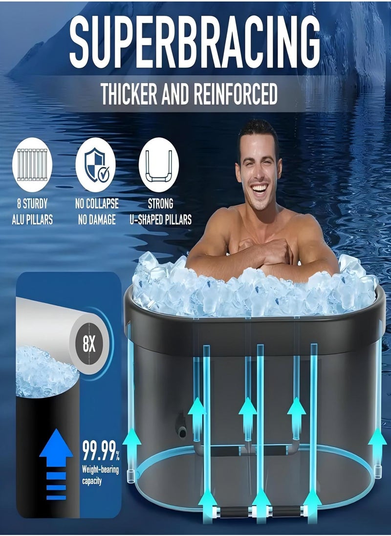 Sharpdo Bathtub Adult Bathroom Bathtub Household Bathtub Bath Set For Shower Stall  - Image 4