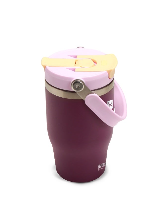 Hydrobrew Vacuum Insulated Tumbler w/ handle, 500ml Purple - Image 3