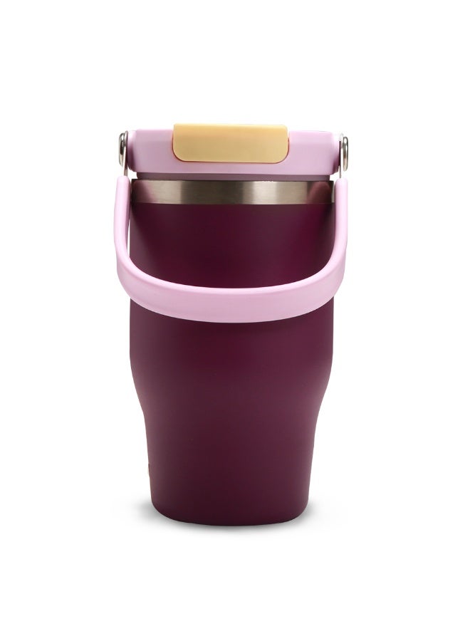 Hydrobrew Vacuum Insulated Tumbler w/ handle, 500ml Purple - Image 5