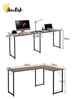 مكتب على شكل حرف L متعدد الوظائف للكمبيوتر، مكتب طويل بزاوية قابلة للعكس للمكتب المنزلي، طاولة حرفية كبيرة، محطة عمل ألعاب على شكل حرف L - pzsku/ZD6949F5DF13F80926EF6Z/45/_/1725958780/071d2b80-38ee-479c-9d0e-ac9856007914