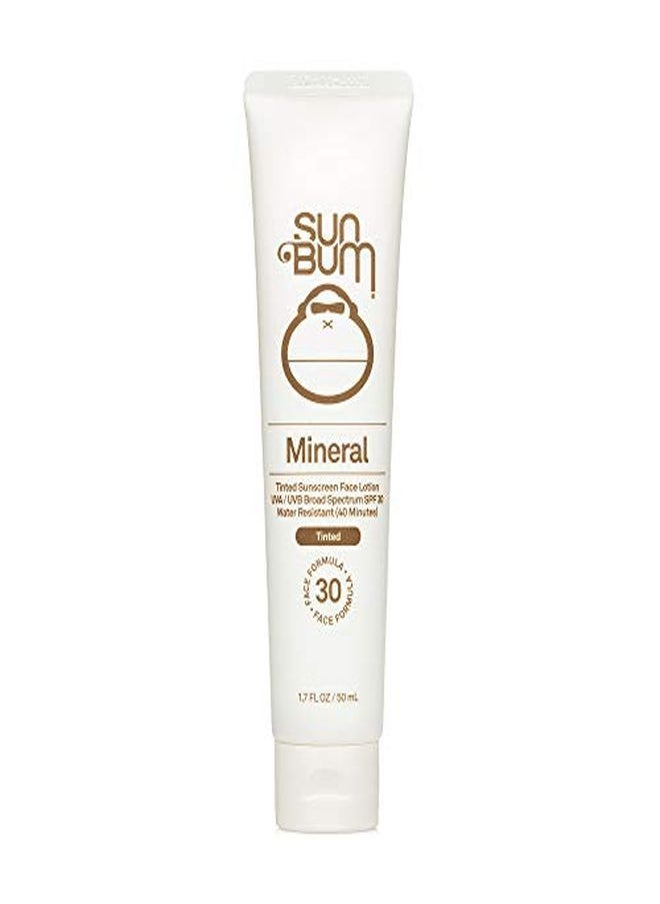 Sun Bum - Mineral Spf 30 Tinted Sunscreen Face Lotion ; Vegan And Reef Friendly (Octinoxate & Oxybenzone Free) Broad Spectrum Natural Sunscreen With Uva/Uvb Protection ; 1.7 Oz - Image 1