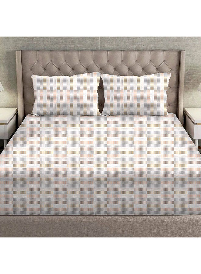 DANUBE HOME Danube Home Albany King Bed Fitted Sheet Set 180x200+30 cm/50x75+15 cm Rattan Beige | 80 Cotton; 20 Lyocell Bedding Set For Bedroom  - Image 2