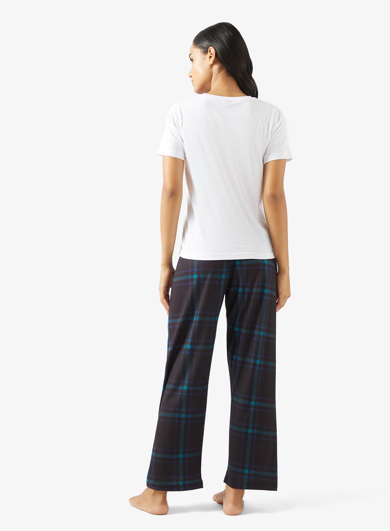 Ginger Cotton Graphic T-shirt & Pyjama Set - Image 2